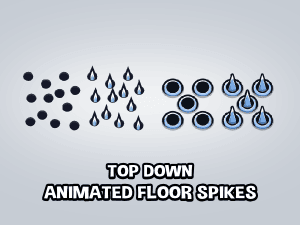 2D top down floor spikes
