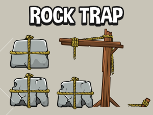 2d game hazzard falling stone trap