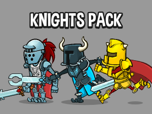 2d knight game sprites