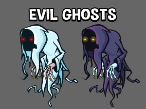 ANimated evil ghost game sprite