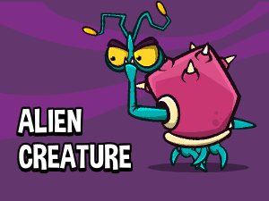 Alien creature game character
