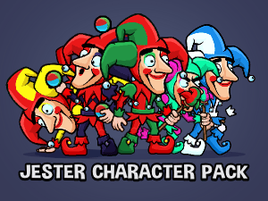 Animated Jester character pack