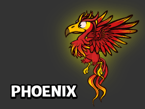 Animated Phoenix game sprite