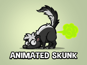 Animated Skunk game asset