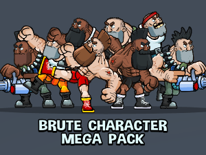 Animated brute character mega pack