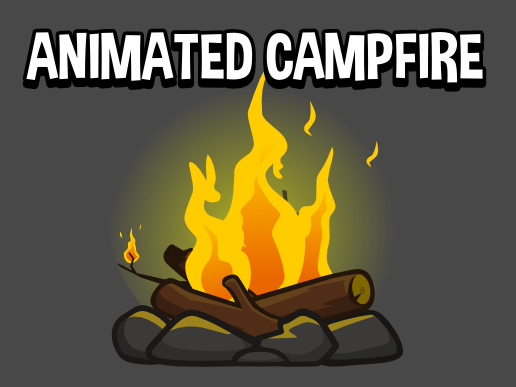 Animated campfire