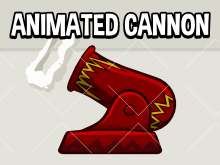 Animated cannon