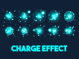 Animated charge effect