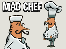 Animated chef 2d game sprite