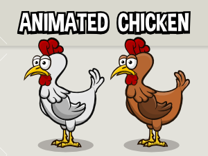 Animated chicken sprite