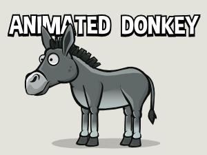 Animated donkey game sprite