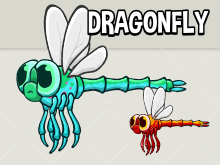 Animated dragon fly