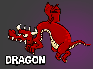 Animated dragon game asset 2