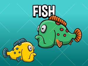 Animated fish sprite
