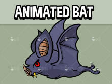 Animated flying bat