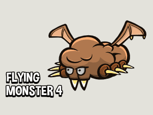 Animated flying monster 4