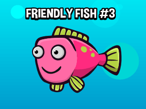 Animated friendly fish 3 2d game asset