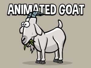 Animated goat 2d game asset