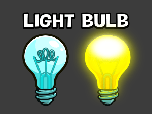 Animated light bulb