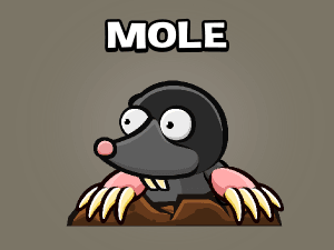 Animated mole