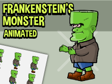 Animated monster character