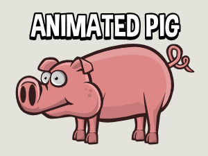 Animated pig