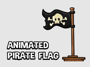 Animated pirate flag 