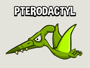 Animated pterodactly 2d game asset