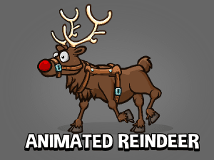 Animated reindeer 