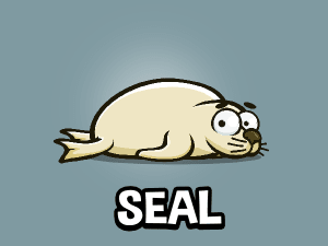 Animated seal game sprite