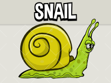 Animated snail