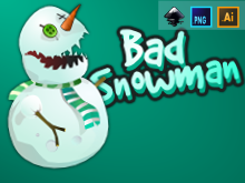 Animated snowman sprite