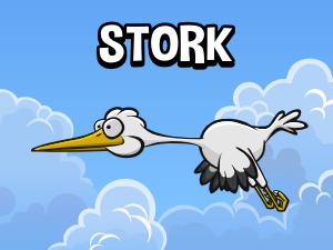Animated stork 