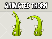 Animated thorn branch