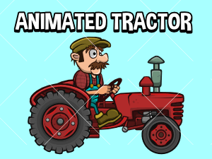 Animated tractor