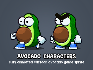 Avocado game sprite