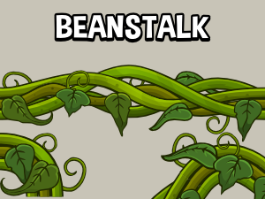 Beanstalk vine 2d game assets