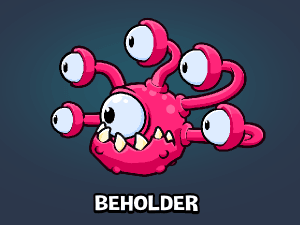 Beholder Monsters 2d game sprite