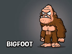 Bigfoot animated game sprite