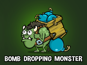 Bomb dropping monster