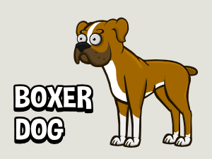 Boxer dog  2d game sprite