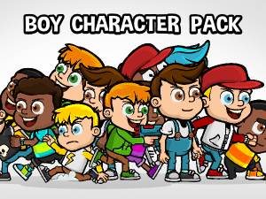 Boy character mega pack