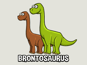 Brontosaurus 2d game sprite