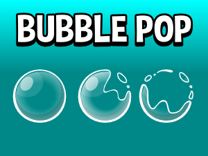 Bubble popping animation