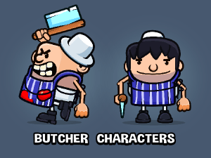 Butchers game characters pack