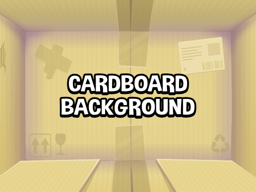Cardboard box backdrop