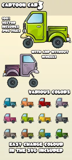 Cartoon mini van 