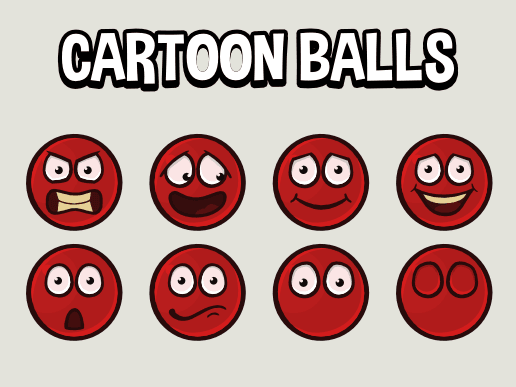 Cartoon balls