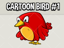 Cartoon bird 1