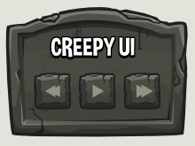 Creepy Graveyard ui